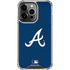 MLB Atlanta Braves - Solid Distressed iPhone 16 Pro Max Clear Case