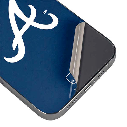 MLB Atlanta Braves - Solid Distressed iPhone 16 Pro Skin
