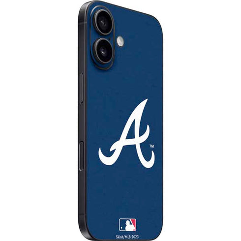 MLB Atlanta Braves - Solid Distressed iPhone 16 Skin