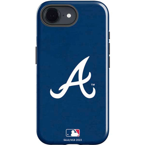MLB Atlanta Braves - Solid Distressed iPhone 16e Impact Case