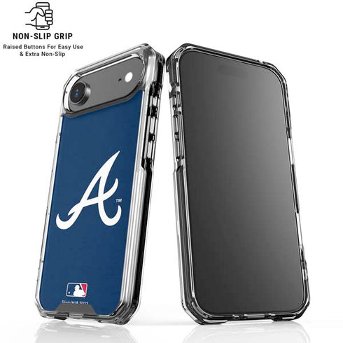 MLB Atlanta Braves - Solid Distressed iPhone 17 Air Clear Case
