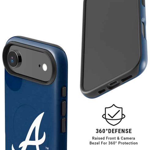 MLB Atlanta Braves - Solid Distressed iPhone 17 Air Magsafe Impact Case