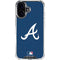 MLB Atlanta Braves - Solid Distressed iPhone 17 Clear Case