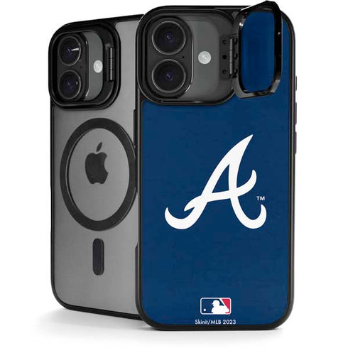 MLB Atlanta Braves - Solid Distressed iPhone 17 Kickstand Case