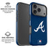 MLB Atlanta Braves - Solid Distressed iPhone 17 Pro Magsafe Impact Case