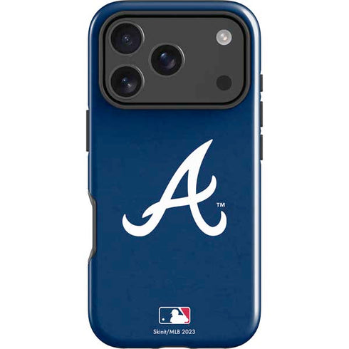 MLB Atlanta Braves - Solid Distressed iPhone 17 Pro Max Impact Case