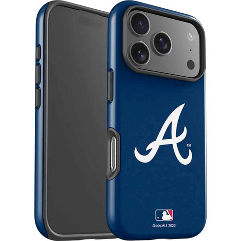 MLB Atlanta Braves - Solid Distressed iPhone 17 Pro Max Impact Case