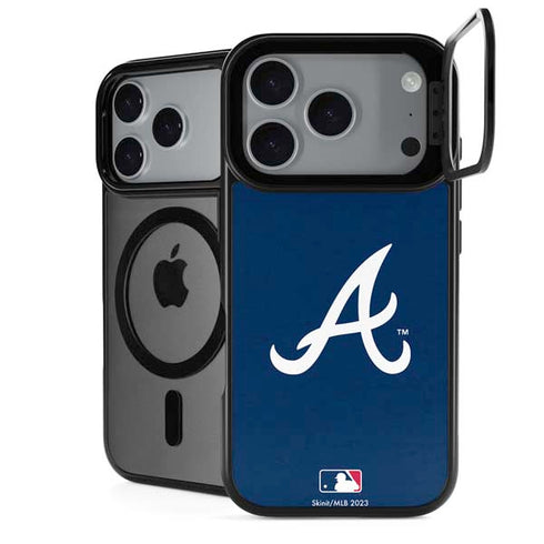 MLB Atlanta Braves - Solid Distressed iPhone 17 Pro Max Kickstand Case