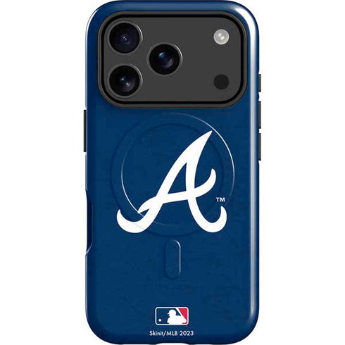 MLB Atlanta Braves - Solid Distressed iPhone 17 Pro Max Magsafe Impact Case