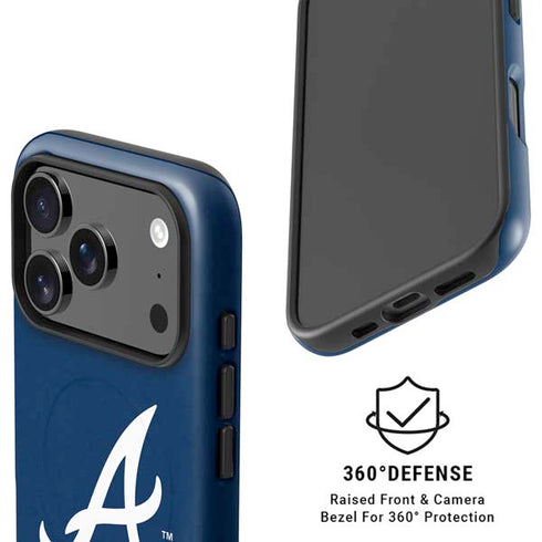MLB Atlanta Braves - Solid Distressed iPhone 17 Pro Max Magsafe Impact Case