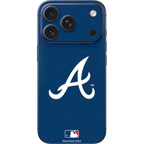 MLB Atlanta Braves - Solid Distressed iPhone 17 Pro Max Skin