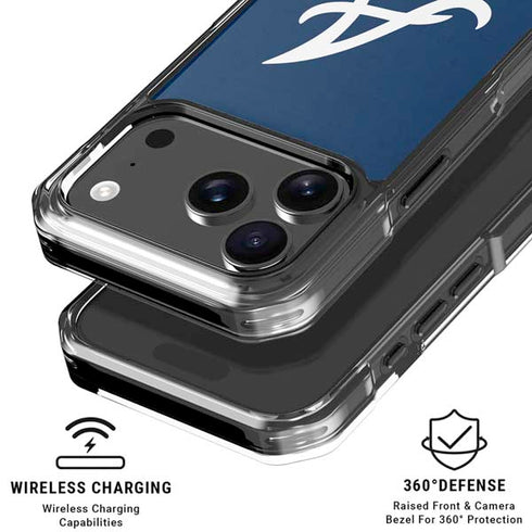 MLB Atlanta Braves - Solid Distressed iPhone 18 Pro Clear Case