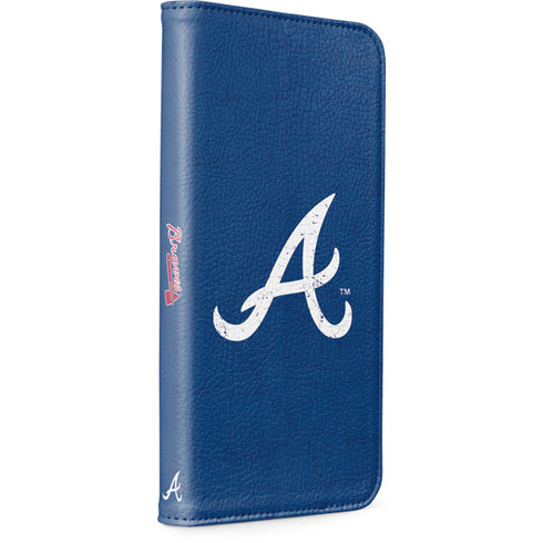 MLB Atlanta Braves - Solid Distressed iPhone 8 Folio Case