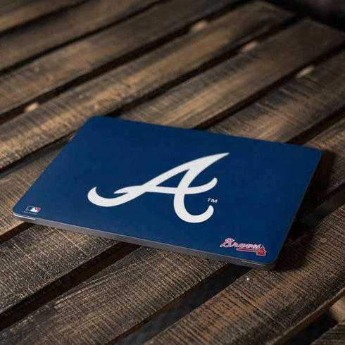 MLB Atlanta Braves - Solid Distressed Apple MacBook Air Skin