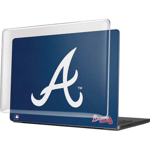 MLB Atlanta Braves - Solid Distressed MacBook Pro 14in (2021-24) Case plus Skin