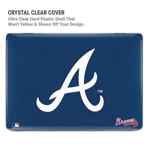 MLB Atlanta Braves - Solid Distressed MacBook Pro 14in (2021-24) Case plus Skin