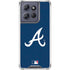 MLB Atlanta Braves - Solid Distressed Moto G 5G (2025) Clear Case