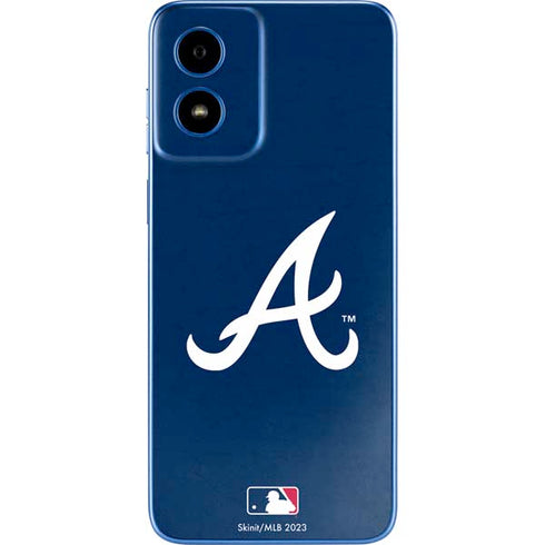 MLB Atlanta Braves - Solid Distressed Moto G Play 4G (2024) Skin