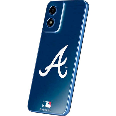 MLB Atlanta Braves - Solid Distressed Moto G Play 4G (2024) Skin