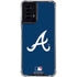 MLB Atlanta Braves - Solid Distressed Moto G Power 5G (2024) Clear Case