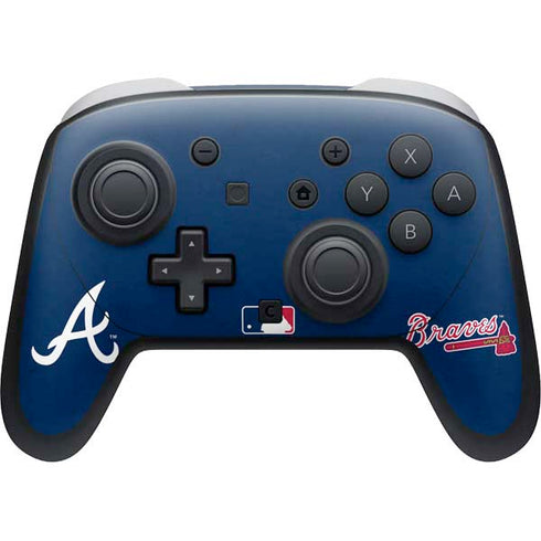 MLB Atlanta Braves - Solid Distressed Nintendo Skins