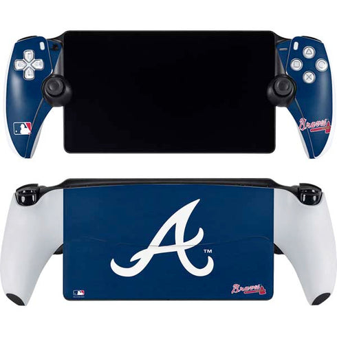 MLB Atlanta Braves - Solid Distressed PlayStation PS5 Skins