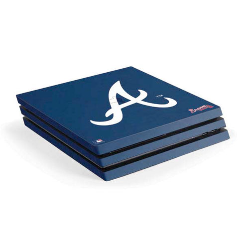 MLB Atlanta Braves - Solid Distressed PlayStation PS4 Skins