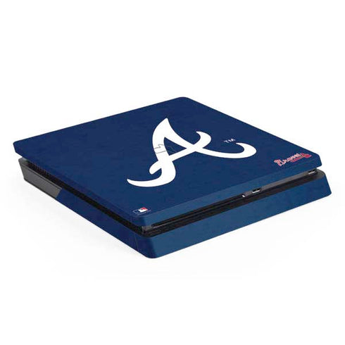 MLB Atlanta Braves - Solid Distressed PlayStation PS4 Skins