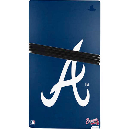 MLB Atlanta Braves - Solid Distressed PS5 Pro Console Skin
