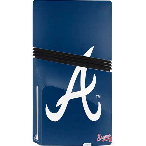 MLB Atlanta Braves - Solid Distressed PS5 Pro Disk Console Skin
