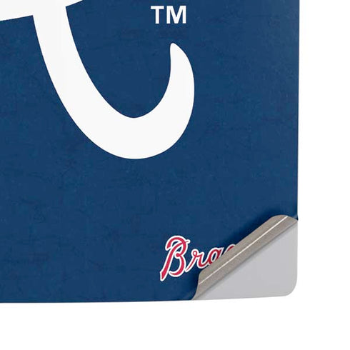 MLB Atlanta Braves - Solid Distressed PS5 Pro Disk Console Skin