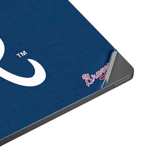 MLB Atlanta Braves - Solid Distressed Surface Laptop 7 13.8in Skin