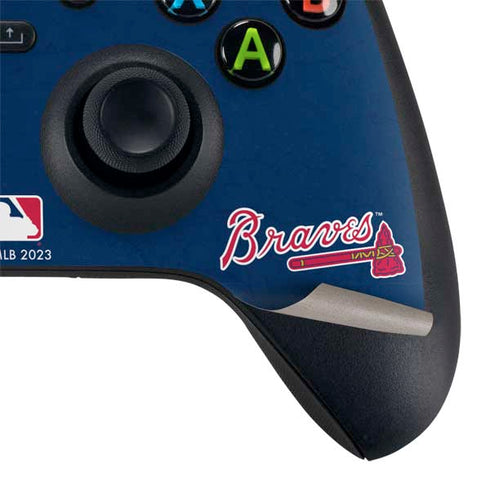 MLB Atlanta Braves - Solid Distressed Xbox Series X Bundle Skin