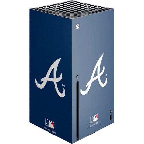 MLB Atlanta Braves - Solid Distressed Xbox Series X Skins