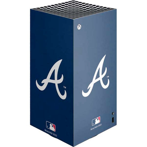 MLB Atlanta Braves - Solid Distressed XBox Series X Digital Edition Console Skin