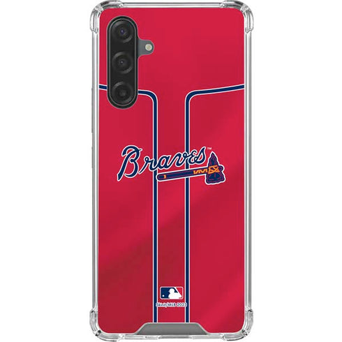 MLB Atlanta Braves Alternate/Away Jersey Galaxy A17 Clear Case