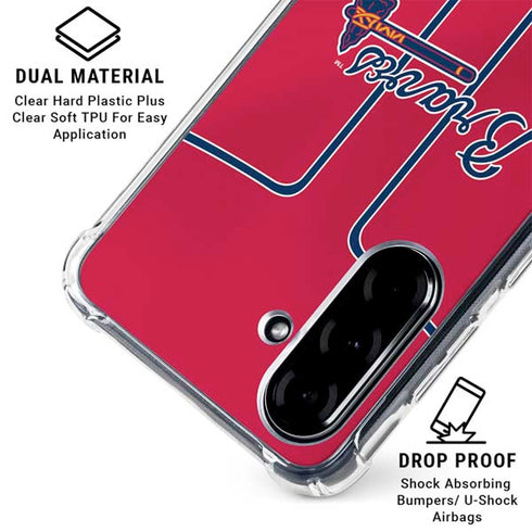 MLB Atlanta Braves Alternate/Away Jersey Galaxy A36 5G Clear Case