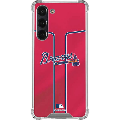 MLB Atlanta Braves Alternate/Away Jersey Galaxy S24 FE Clear Case