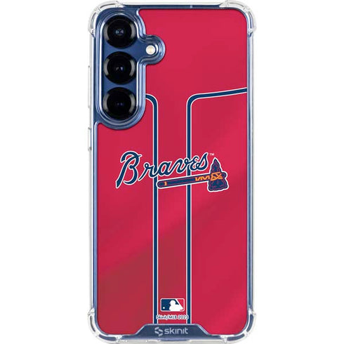 MLB Atlanta Braves Alternate/Away Jersey Galaxy S25 Clear Case