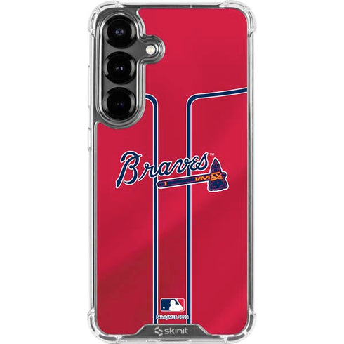MLB Atlanta Braves Alternate/Away Jersey Galaxy S26 Clear Case