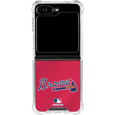 MLB Atlanta Braves Alternate/Away Jersey Galaxy Z Flip6 Clear Case