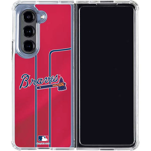 MLB Atlanta Braves Alternate/Away Jersey Galaxy Z Fold5 5G Clear Case