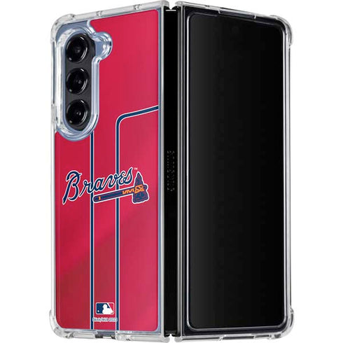 MLB Atlanta Braves Alternate/Away Jersey Galaxy Z Fold5 5G Clear Case