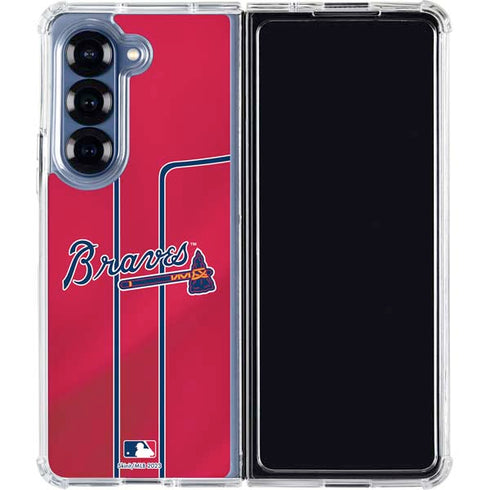 MLB Atlanta Braves Alternate/Away Jersey Galaxy Z Fold7 Clear Case