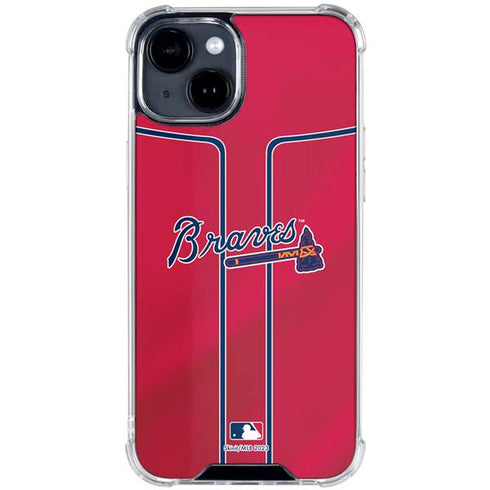 MLB Atlanta Braves Alternate/Away Jersey iPhone 15 Clear Case
