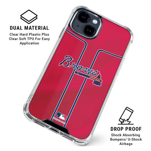 MLB Atlanta Braves Alternate/Away Jersey iPhone 15 Clear Case