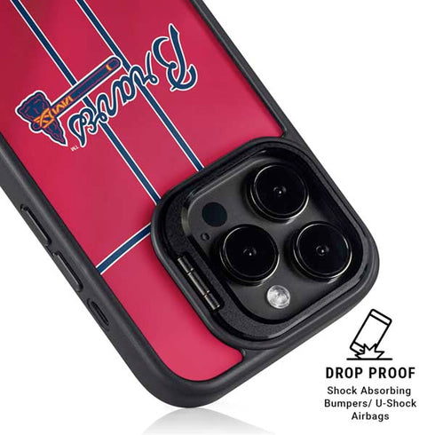 MLB Atlanta Braves Alternate/Away Jersey iPhone 15 Pro Max Kickstand Case