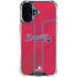 MLB Atlanta Braves Alternate/Away Jersey iPhone 16 Plus Clear Case
