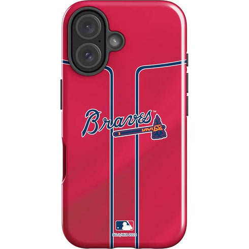 MLB Atlanta Braves Alternate/Away Jersey iPhone 16 Plus Impact Case