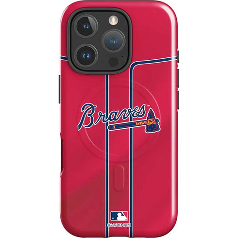 MLB Atlanta Braves Alternate/Away Jersey iPhone 16 Pro Magsafe Impact Case